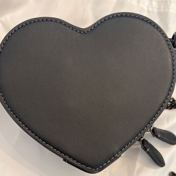 Coach Heart-Shaped Black Mini Bag - Picture 5 of 8
